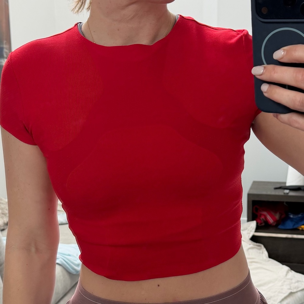 Nike Red Crop Top